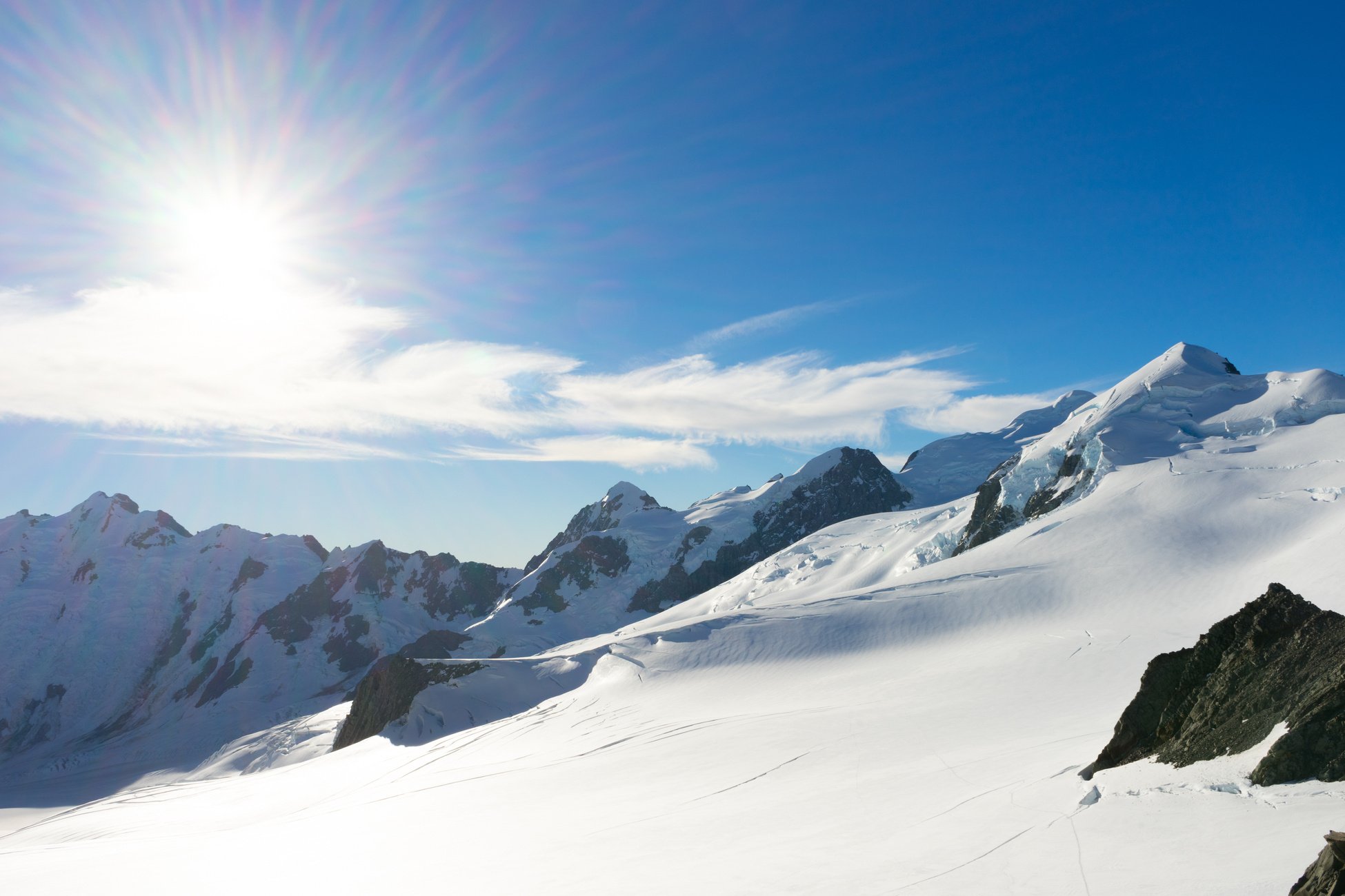 Snowy mountains